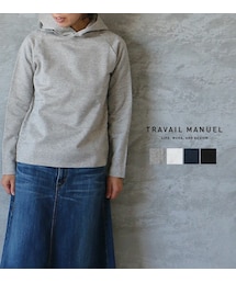 TRAVAIL MANUEL | TRAVAIL MANUEL ミニ裏毛パーカ(パーカー)