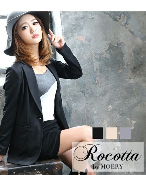 Rocotta by MOERY（ロコッタ）の「ポンチミディアムジャケット（Tシャツ/カットソー・レディース・ブラック/グレー/ベージュ・FREE）」の3枚目の写真