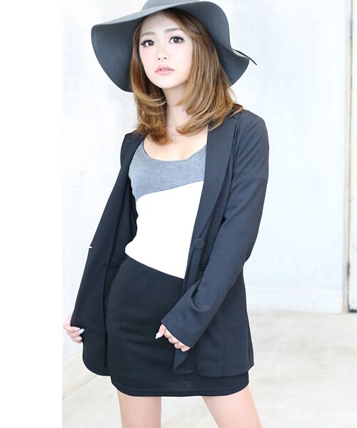 Rocotta by MOERY（ロコッタ）の「ポンチミディアムジャケット（Tシャツ/カットソー・レディース・ブラック/グレー/ベージュ・FREE）」の7枚目の写真