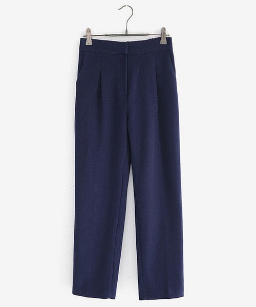 DHOLIC(ディーホリック)の「ハイウエストタックスラックスパンツ(その他パンツ・レディース・ダークオレンジ/ピンク/ディープブルー/ブラック・FREE)」の3枚目の写真