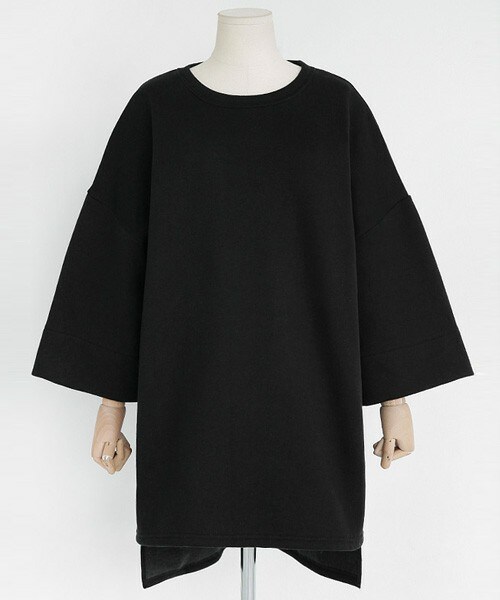 DHOLIC（ディーホリック）の「裏起毛ハーフスリーブミニワンピース（ワンピース・レディース・ピンク/ブラック/カーキ・FREE）」の2枚目の写真