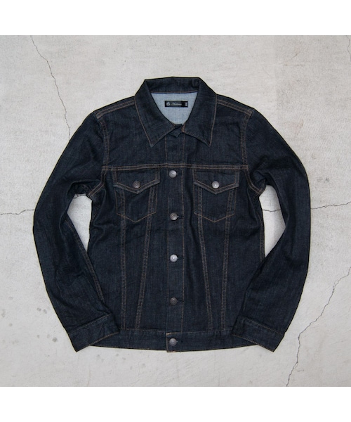 Audience（オーディエンス）の「ヴィンテージウォッシュストレッチデニム3RDタイプシワ加工Gジャン（デニムジャケット・メンズ・Navy Indigo/White/Dk Indigo・M/L/XL）」の3枚目の写真