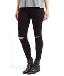 Topshop | Topshop Moto 'Leigh' Ripped Skinny Jeans (Black) (Regular & Petite)(Denim pants)