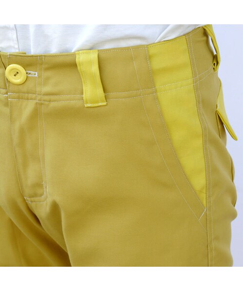 NIRAME.CO（ニラメッコ）の「あみだくじパンツ　マスタード（その他パンツ・メンズ・その他）」の6枚目の写真