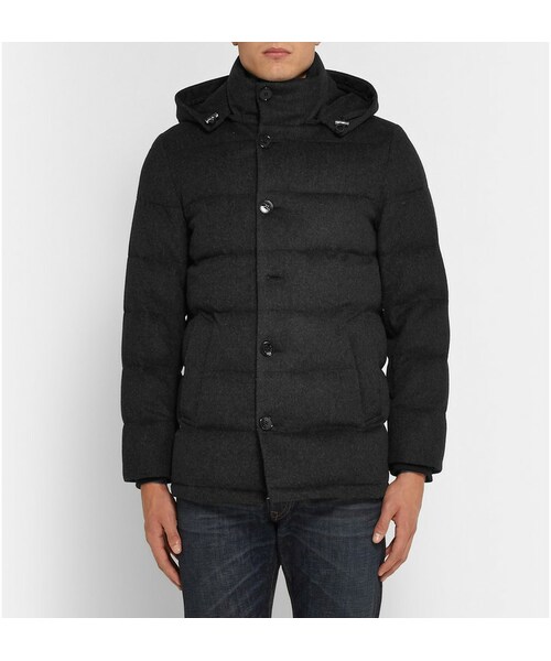 Mackintosh(マッキントッシュ)の「Mackintosh Hooded Wool-Felt Down Jacket(ジャケット/アウター・メンズ・Gray・UK38/UK46)」の6枚目の写真