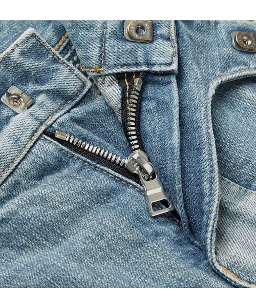 BALMAIN（バルマン）の「Balmain Slim-Fit Distressed Denim Biker Jeans（デニムパンツ・メンズ・Blue・30/31/32/33/34/35）」の3枚目の写真