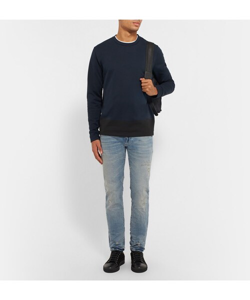 DOLCE&GABBANA（ドルチェアンドガッバーナ）の「Dolce & Gabbana Slim-Fit Distressed Stretch-Denim Jeans（デニムパンツ・メンズ・Blue・IT44/IT46/IT48/IT50/IT52/IT54）」の7枚目の写真