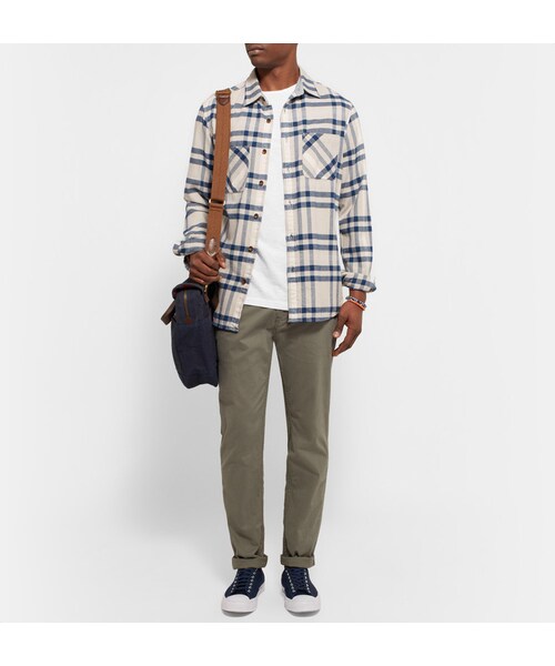 J.CREW（ジェイクルー）の「J.Crew Garment-Dyed Cotton-Jersey T-Shirt（Tシャツ/カットソー・メンズ・White・XS/S/M/L/XL）」の2枚目の写真