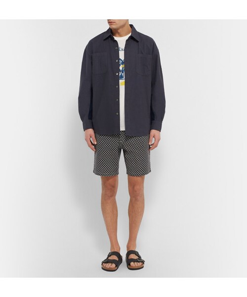 Maison Kitsune（メゾンキツネ）の「Maison Kitsuné Slim-Fit Printed Cotton-Jersey T-Shirt（Tシャツ/カットソー・メンズ・White・S/M/L/XL）」の6枚目の写真