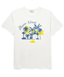 Maison Kitsune | Maison Kitsuné Slim-Fit Printed Cotton-Jersey T-Shirt(Tシャツ/カットソー)