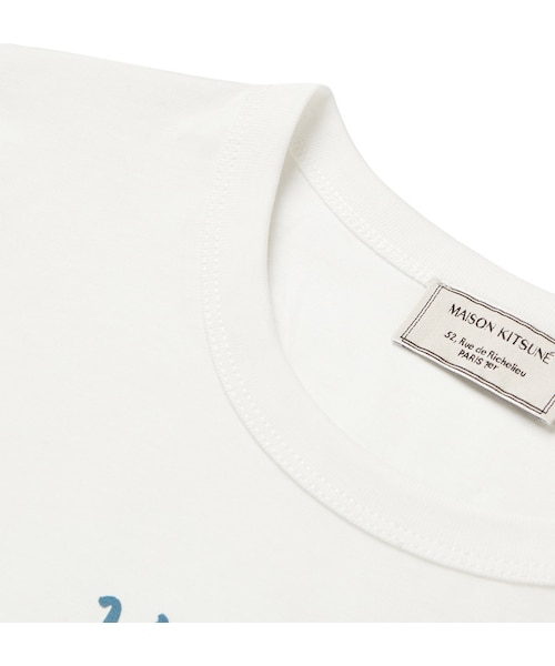Maison Kitsune（メゾンキツネ）の「Maison Kitsuné Slim-Fit Printed Cotton-Jersey T-Shirt（Tシャツ/カットソー・メンズ・White・S/M/L/XL）」の2枚目の写真