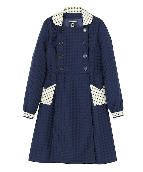 PAMEO POSE（パメオポーズ）の「CROSS DOT DRESS（ワンピース・レディース・ホワイト/ネイビー・F）」の2枚目の写真