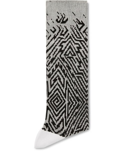 HAIDER ACKERMANN(ハイダーアッカーマン)の「Haider Ackermann Jacquard-Knit Socks(ソックス/靴下・メンズ・Gray・EU39/42/EU43/46)」の3枚目の写真