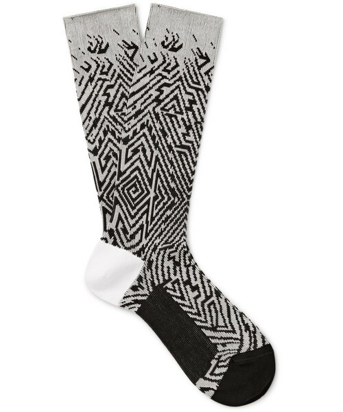 HAIDER ACKERMANN(ハイダーアッカーマン)の「Haider Ackermann Jacquard-Knit Socks(ソックス/靴下・メンズ・Gray・EU39/42/EU43/46)」の1枚目の写真