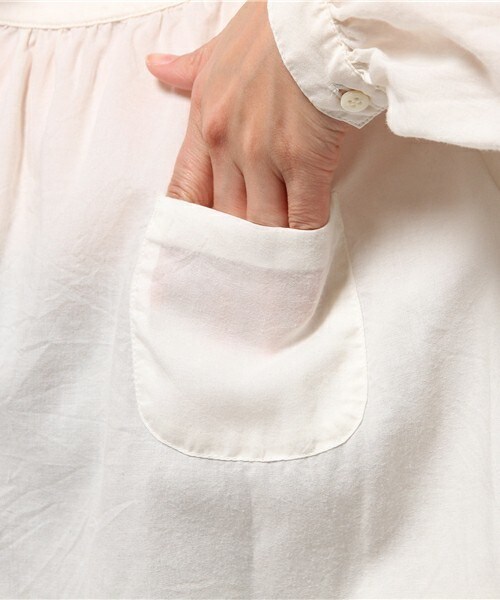 FRAPBOIS（フラボア）の「レクセルダイ（シャツ/ブラウス・レディース・オフホワイト/ブラック系その他/ネイビー・1）」の10枚目の写真