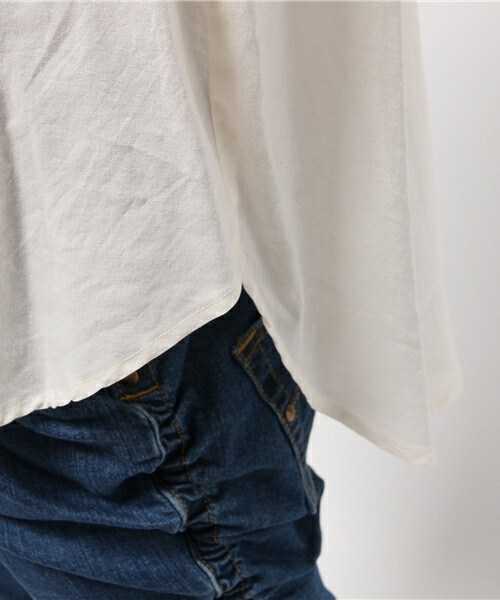 FRAPBOIS（フラボア）の「レクセルダイ（シャツ/ブラウス・レディース・オフホワイト/ブラック系その他/ネイビー・1）」の11枚目の写真