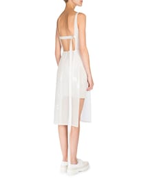 専用　アクリス　AKRIS シルクワンピース 美品 アクリス シルク 絹 100% ドレスワンピース L ネイビー