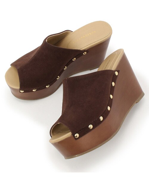 PAGEBOY(ページボーイ)の「【POINT×10】【PAGEBOY】ウェッジサンダル(シューズ・レディース・ホワイト/ブラック/キャメル/ダークブラウン/デニム・S/M/L)」の4枚目の写真