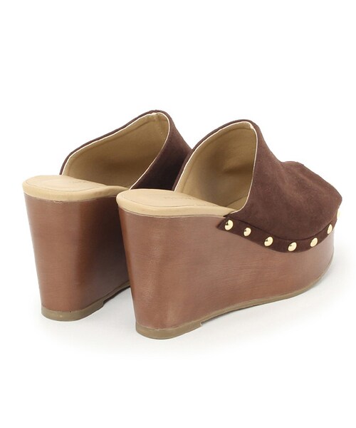 PAGEBOY(ページボーイ)の「【POINT×10】【PAGEBOY】ウェッジサンダル(シューズ・レディース・ホワイト/ブラック/キャメル/ダークブラウン/デニム・S/M/L)」の7枚目の写真