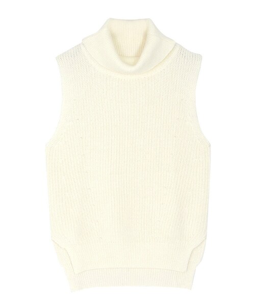 MERCURYDUO（マーキュリーデュオ）の「【DUO】 タートルネックニットベスト（トップス・レディース・オフホワイト/グレー/ベージュ/カーキ）」の18枚目の写真