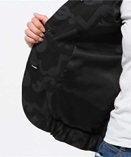 FRAPBOIS（フラボア）の「リズムール（テーラードジャケット・レディース・ブラック/グレー・0/1）」の10枚目の写真