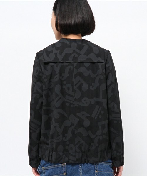 FRAPBOIS（フラボア）の「リズムール（テーラードジャケット・レディース・ブラック/グレー・0/1）」の5枚目の写真