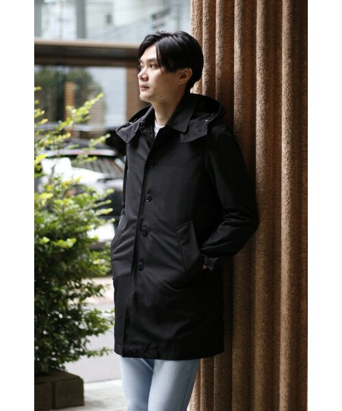 EDIFICE（エディフィス）の「PEツイルメモリーフードステンカラー