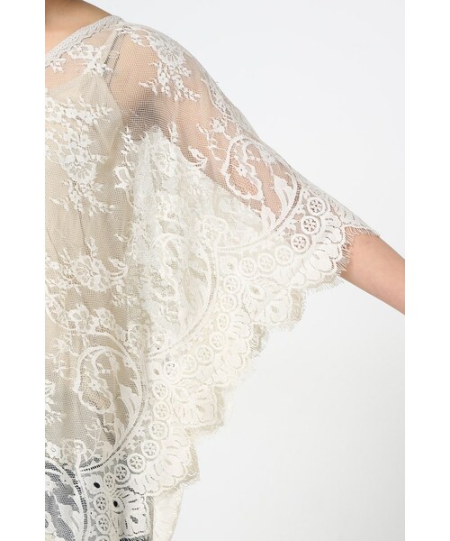 FRAMeWORK（フレームワーク）の「charlie Joeライニングツキレースポンチョ（トップス・グレーA・XS）」の9枚目の写真