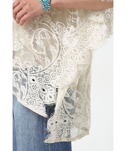 FRAMeWORK（フレームワーク）の「charlie Joeライニングツキレースポンチョ（トップス・グレーA・XS）」の10枚目の写真