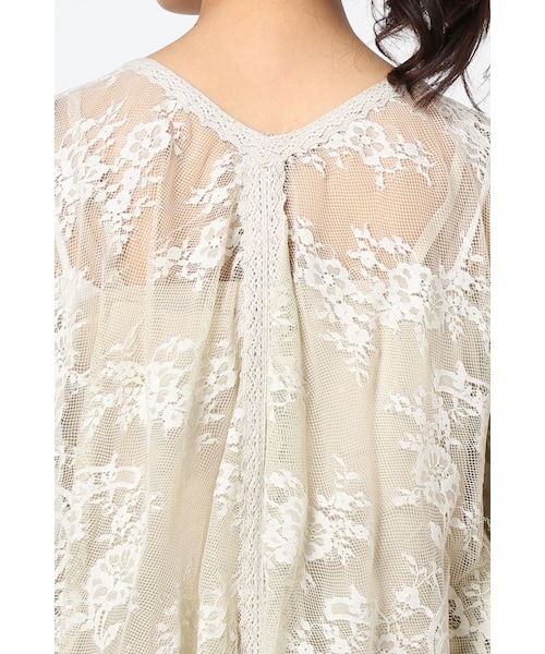 FRAMeWORK（フレームワーク）の「charlie Joeライニングツキレースポンチョ（トップス・グレーA・XS）」の7枚目の写真