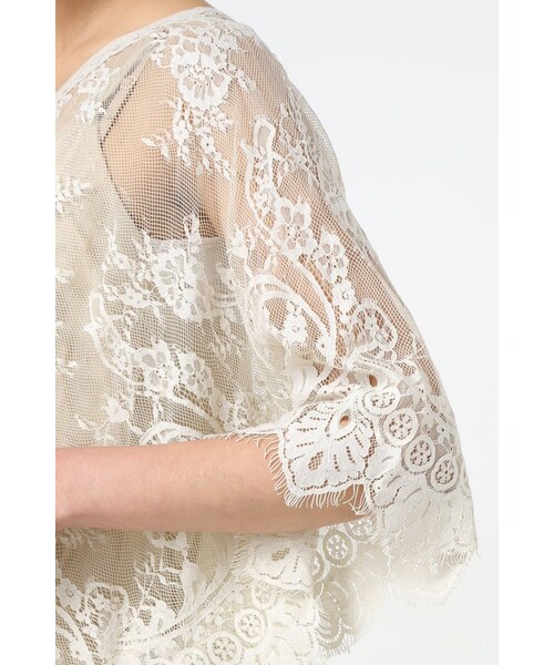 FRAMeWORK（フレームワーク）の「charlie Joeライニングツキレースポンチョ（トップス・グレーA・XS）」の8枚目の写真