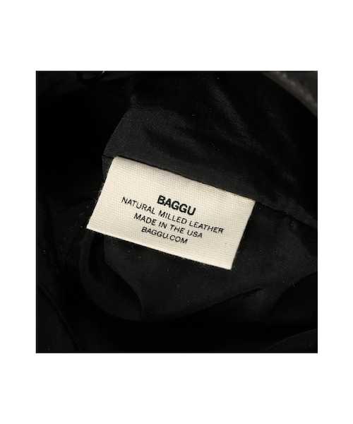 La TOTALITE（ラトータリテ）の「BAGGU レザーポシェット（バッグ・ブラック/キャメル/シルバー・フリー）」の10枚目の写真