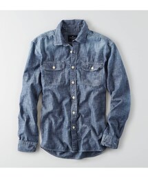 American Eagle | AEOシャンブレーワークウェアシャツ(シャツ/ブラウス)