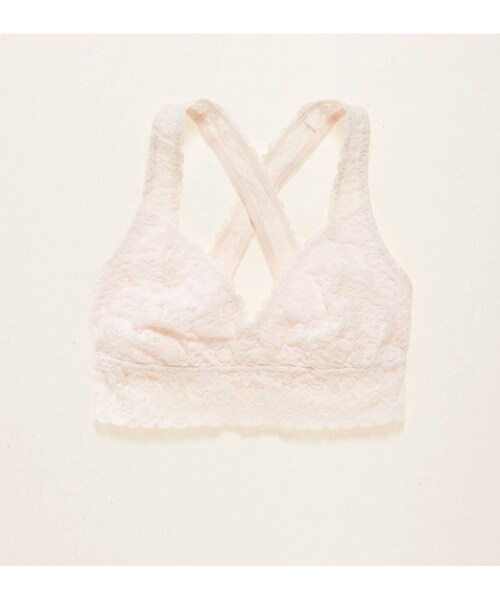 AERIE（エアリー）の「Aerieレースクロスバックブラレット（ブラジャー・レディース・トゥルーブラック/ロビンブルー/スイートハート/ロイヤルネイビー・XS/S/M/L）」の3枚目の写真
