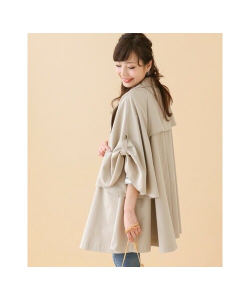 【新品】ROSSO ポンチョトレンチコート URBAN RESEARCH ROSSO（アーバンリサーチロッソ）の「ポンチョ