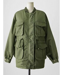 imvely | MA-1風ロングジャンパー(スタジャン)