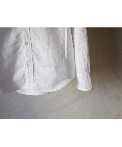 MANUAL ALPHABET（マニュアル アルファベット）の「【お取り寄せ商品】Manual alphabet マニュアルアルファベット  オックスフォードボタンダウンシャツ  ホワイト（シャツ/ブラウス・メンズ・その他）」の11枚目の写真