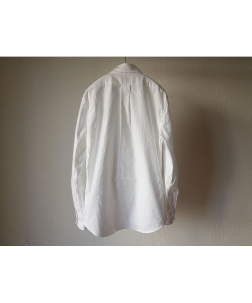 MANUAL ALPHABET（マニュアル アルファベット）の「【お取り寄せ商品】Manual alphabet マニュアルアルファベット  オックスフォードボタンダウンシャツ  ホワイト（シャツ/ブラウス・メンズ・その他）」の7枚目の写真