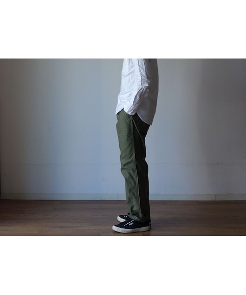FOB FACTORY（エフオービーファクトリー）の「FOB FACTORY  BAKER PANTS OLV ベイカーパンツ オリーブ（その他パンツ・メンズ・その他）」の2枚目の写真