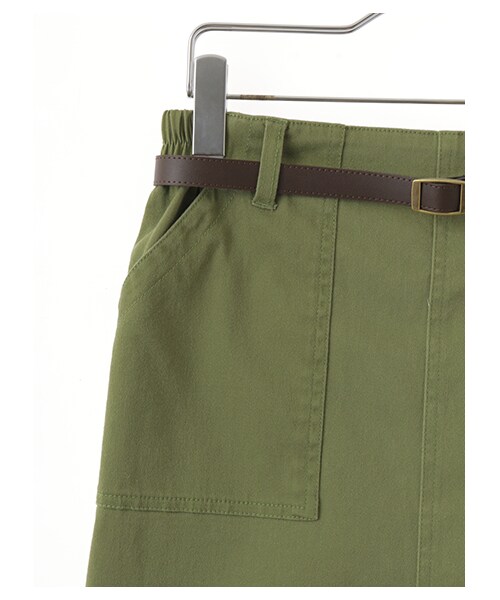 E hyphen world gallery(イーハイフンワールドギャラリー)の「・ベルト付タイトスカート(スカート・オフホワイト/ベージュ/カーキ/ブルー/ネイビー・F)」の9枚目の写真