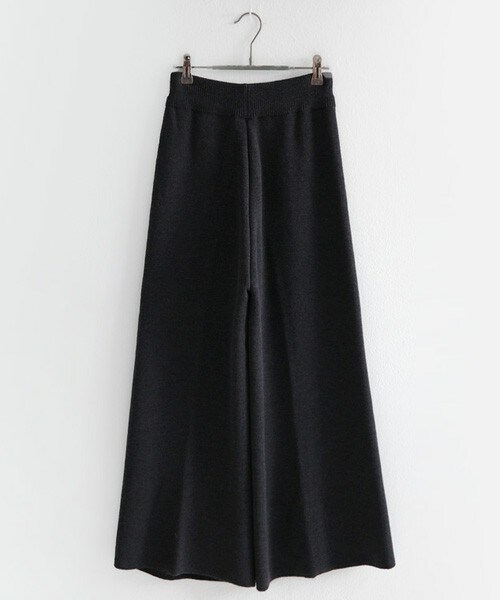 DHOLIC（ディーホリック）の「ミラノリブイージーニットワイドパンツ（その他パンツ・レディース・グレー/ブラック/ブラックグレー・FREE）」の3枚目の写真