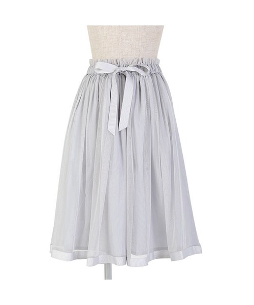 F i.n.t（フィント）の「グログランリボン使いチュールスカート/F&A（スカート・レディース・その他）」の3枚目の写真