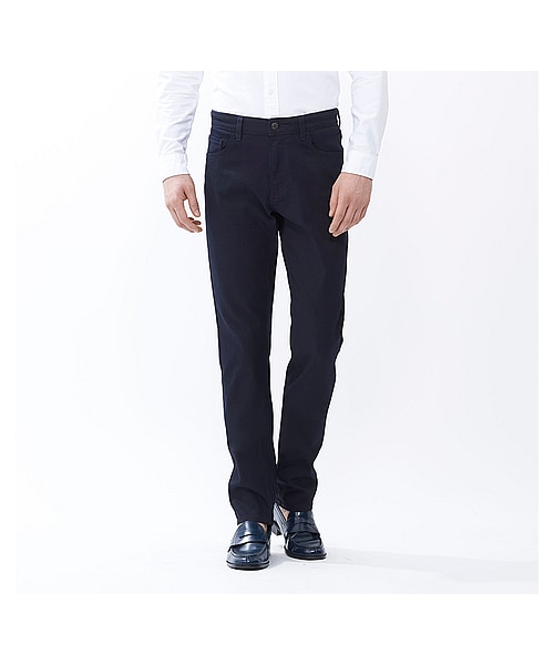 UNIQLO(ユニクロ)の「MEN ストレッチスリムフィットテーパードジーンズ(大きいサイズ)(ジーンズ・メンズ・NAVY・42)」の1枚目の写真