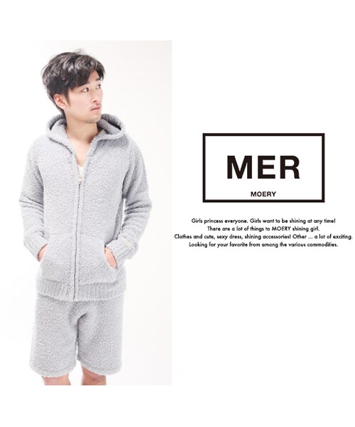 MOERY(モエリー)の「モコモコセットアップ(セットアップ・メンズ・ネイビー/オフホワイト/ライトグレー・S-M/M-L)」の11枚目の写真