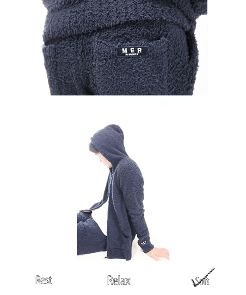 MOERY(モエリー)の「モコモコセットアップ(セットアップ・メンズ・ネイビー/オフホワイト/ライトグレー・S-M/M-L)」の21枚目の写真