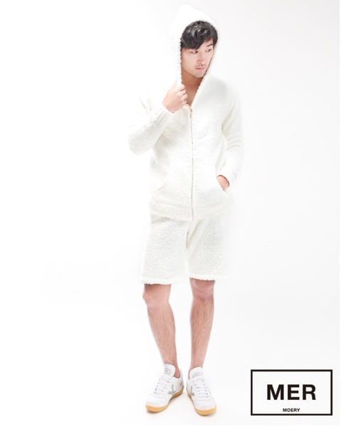 MOERY(モエリー)の「モコモコセットアップ(セットアップ・メンズ・ネイビー/オフホワイト/ライトグレー・S-M/M-L)」の6枚目の写真