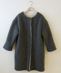 LEONIAS | LEONIAS　ノーカラーコート(ノーカラージャケット)