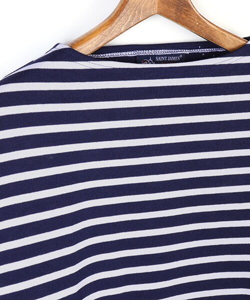 SAINT JAMES（セントジェームス）の「OUESSANT-2016新作-（トップス・メンズ・ホワイト/ナチュラル/ダークネイビー・3/4/5）」の6枚目の写真