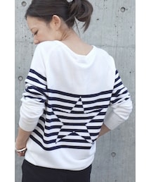 DEUXIEME CLASSE - Queene&amp;Belle クイーン&amp;ベル ボーダーニット DEUXIEME CLASSE - Queene&Belle クイーン&ベル ボーダーニット
