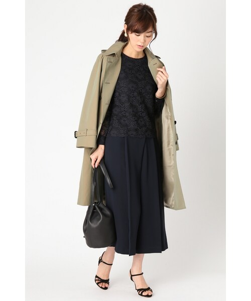 La TOTALITE（ラトータリテ）の「トロイメレイコラボ セットワイドパンツ◆（パンツ・ベージュ/ネイビー・36/38）」の4枚目の写真